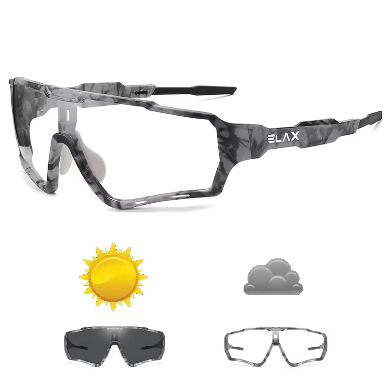 Photochromic Sunglasses Men Women Sun Glasses Fishing Eyewear UV400 Cycling Hiking Outdoor Sport Goggles